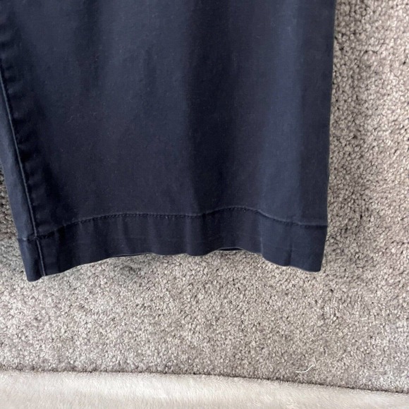 Tommy Hilfiger Pants Womens 14 Janie Fit Blue Flat Front Boot Cut Pockets Cotton - Picture 5 of 11